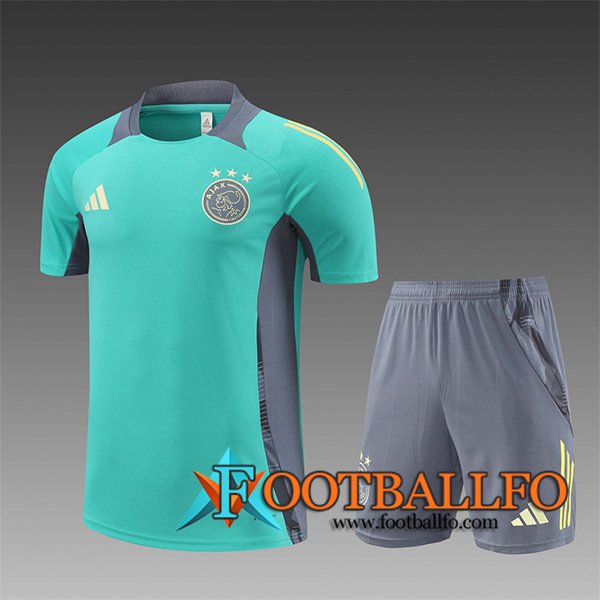 Camiseta Entrenamiento Ajax Ninos Verde/Gris 2024/2025