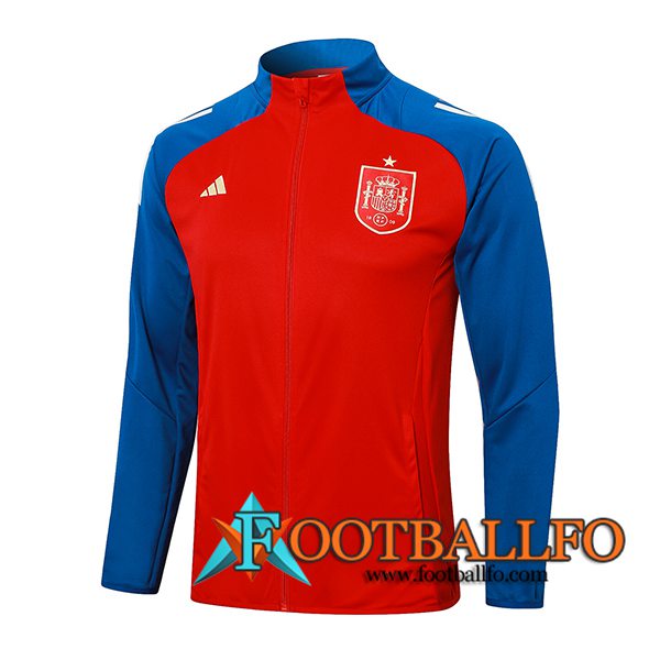 Chaquetas Futbol España Rojo/Azul 2024/2025