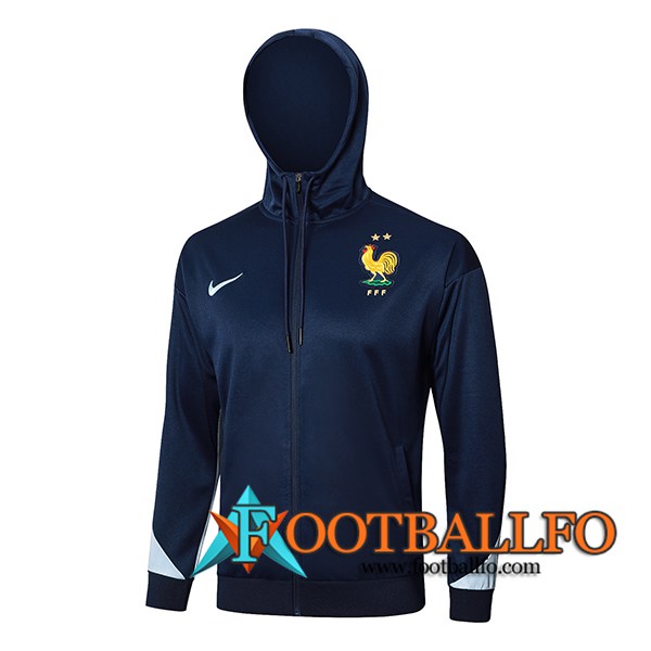 Chaqueta Con Capucha Francia Azul Oscuro 2024/2025