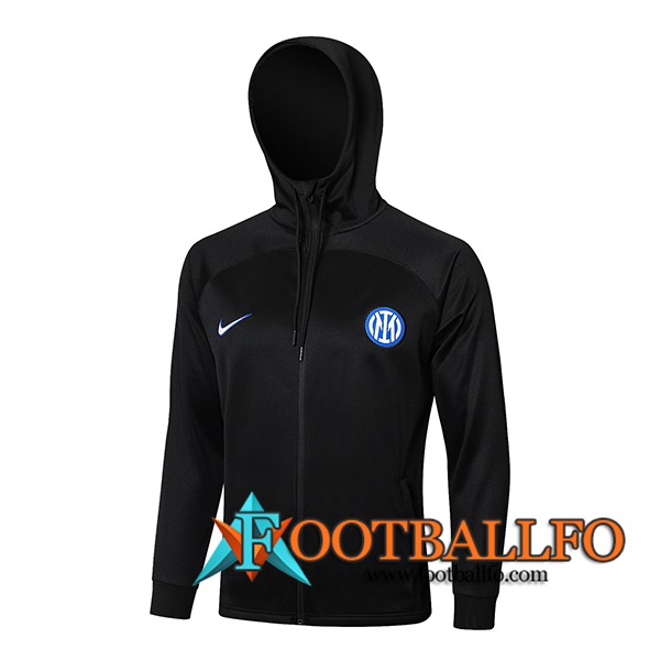 Chaqueta Con Capucha Inter Milan Negro 2024/2025