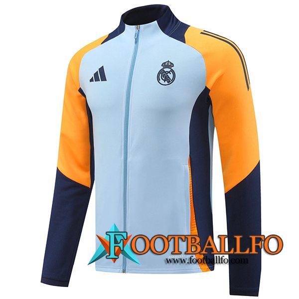 Chaquetas Futbol Real Madrid Azul/Amarillo/Violeta 2024/2025