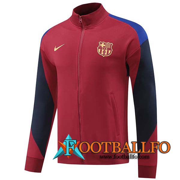 Chaquetas Futbol FC Barcelona Rojo/Negro 2024/2025