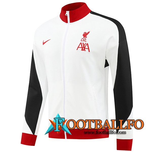 Chaquetas Futbol FC Liverpool Blanco/Rojo/Negro 2024/2025