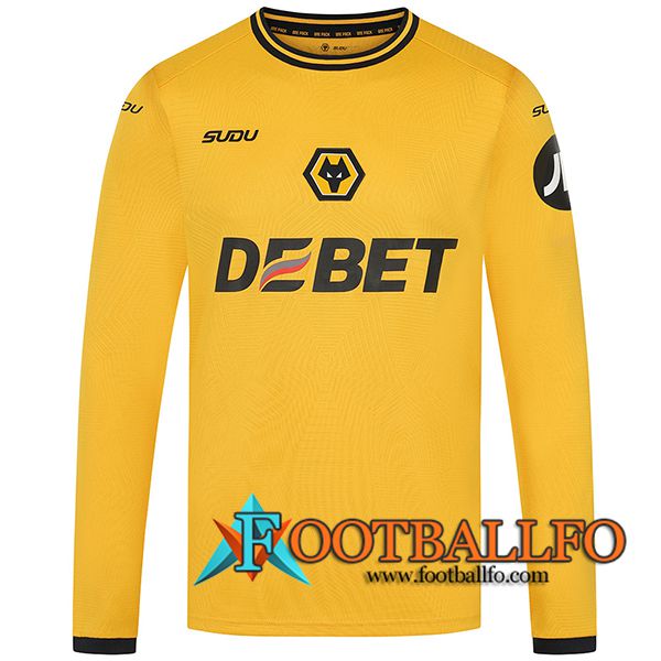 Nueva Camisetas De Futbol Wolves Primera Manga Largas 2024/2025