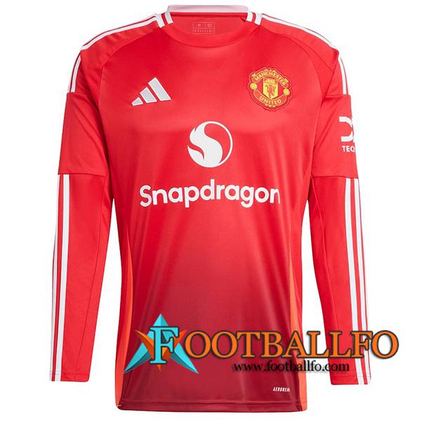 Nueva Camisetas De Futbol Manchester United Primera Manga Largas 2024/2025