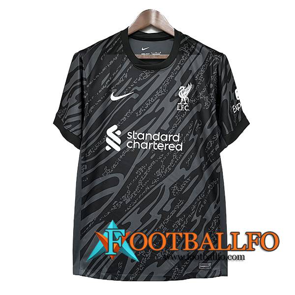 Camisetas De Futbol FC Liverpool Portero Negro 2024/2025