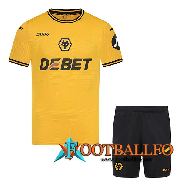 Nueva Camisetas De Futbol Wolves Ninos Primera 2024/2025