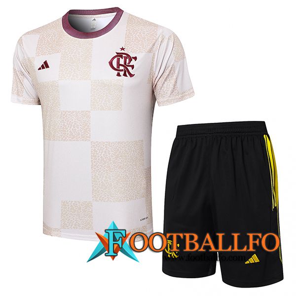 Camiseta Entrenamiento Flamengo Blanco/Beige 2024/2025