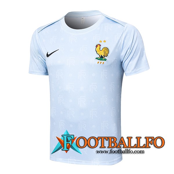 Camiseta Entrenamiento Francia Azul Claro 2024/2025