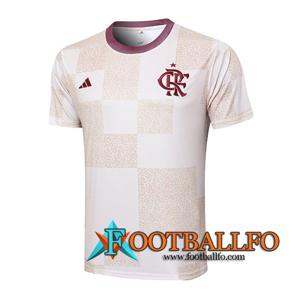 Camiseta Entrenamiento Flamengo Blanco/Beige 2024/2025