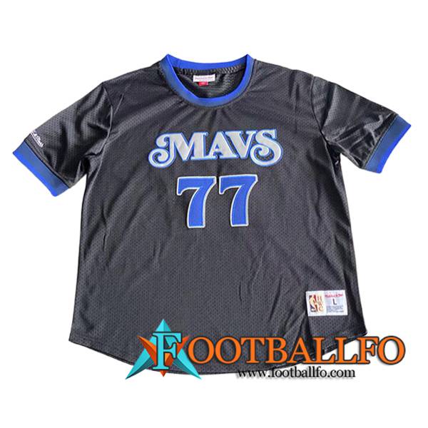 Camisetas Dallas Mavericks (DONCIC #77) 2024/25 Gris/Azul