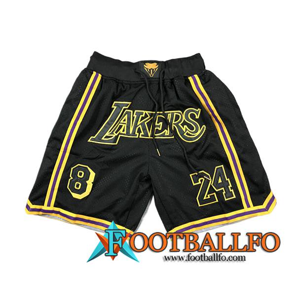 Cortos NBA Los Angeles Lakers 2024/25 Negro/Amarillo