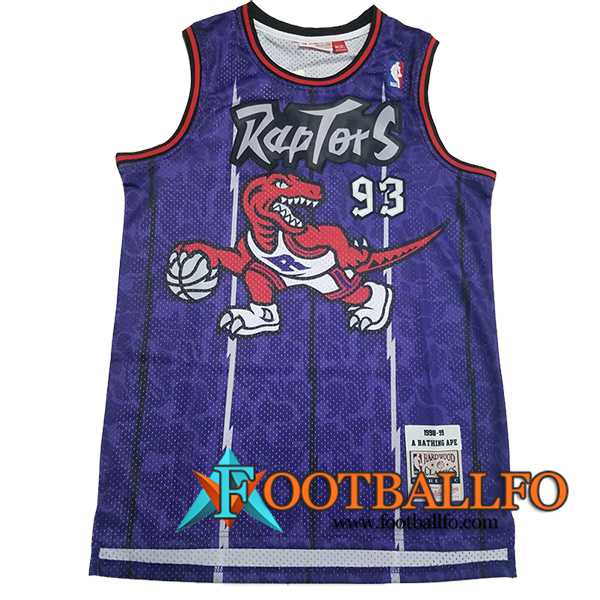 Camisetas Toronto Raptors (BAPE #93) 2024/25 Violeta/Blanco