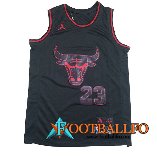 Camisetas Chicago Bulls (JORDAN #23) 2024/25 Negro/Rojo -06