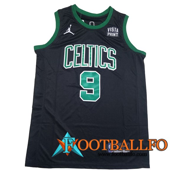 Camisetas Boston Celtics (WHITE #9) 2024/25 Negro/Verde