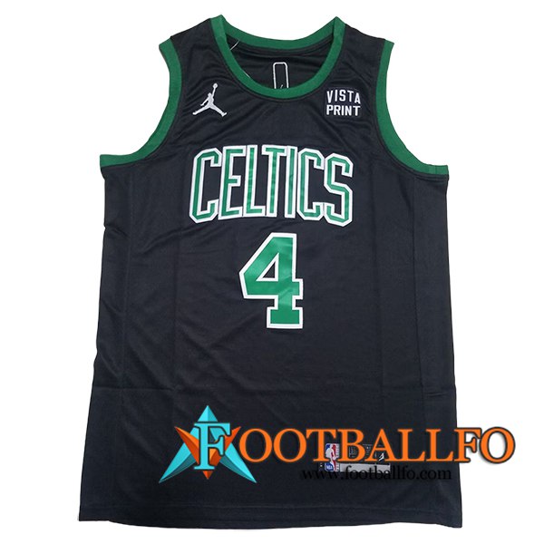 Camisetas Boston Celtics (HOLIDAY #4) 2024/25 Negro/Verde -02