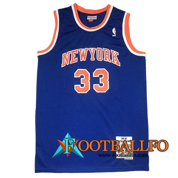 Camisetas New York Knicks (EWING #33) 2024/25 Azul/Naranja