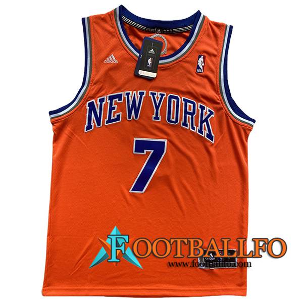 Camisetas New York Knicks (ANTHONY #7) 2024/25 Naranja/Azul