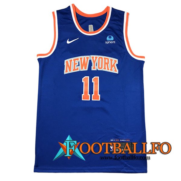 Camisetas New York Knicks (MarrónSON #11) 2024/25 Azul/Naranja