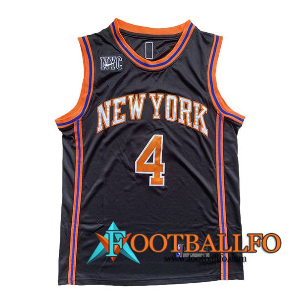 Camisetas New York Knicks (Rosa #4) 2024/25 Negro/Naranja/Azul