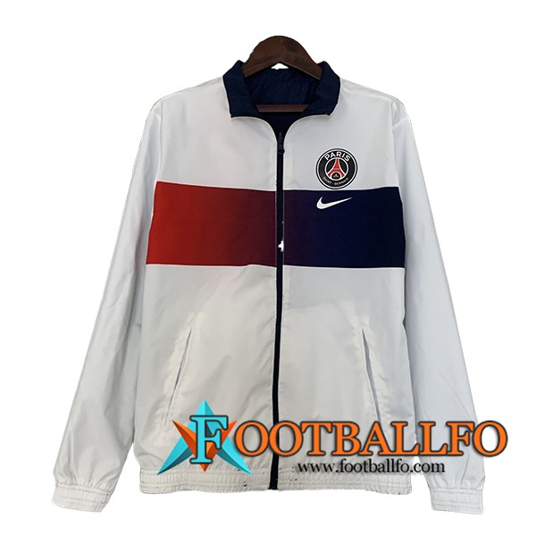 Rompevientos PSG Blanco/Rojo/Azul 2024/2025