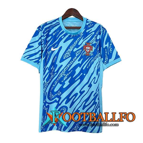 Camiseta Equipo Nacional Portugal Portero Azul 2024/2025