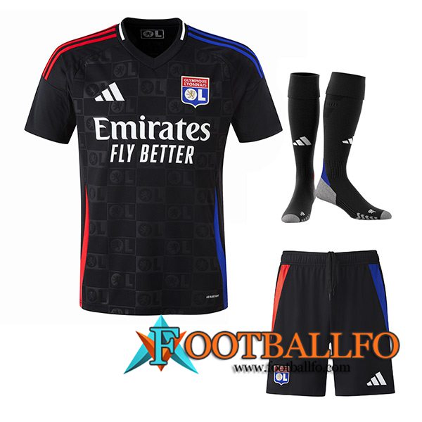 Camisetas Futbol lyon Segunda (Cortos + Calcetines) 2024/2025