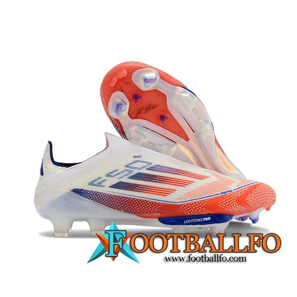 Adidas Botas De Fútbol F50+ FG Blanco/Naranja/Azul