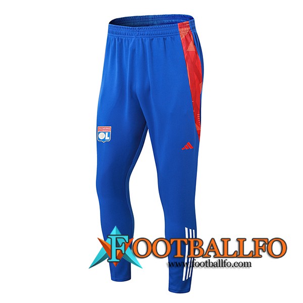 Pantalon Entrenamiento lyon Azul/Rojo 2024/2025