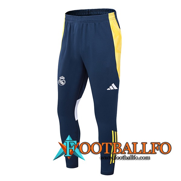 Pantalon Entrenamiento Real Madrid Azul/Amarillo/Blanco 2024/2025 2024/2025