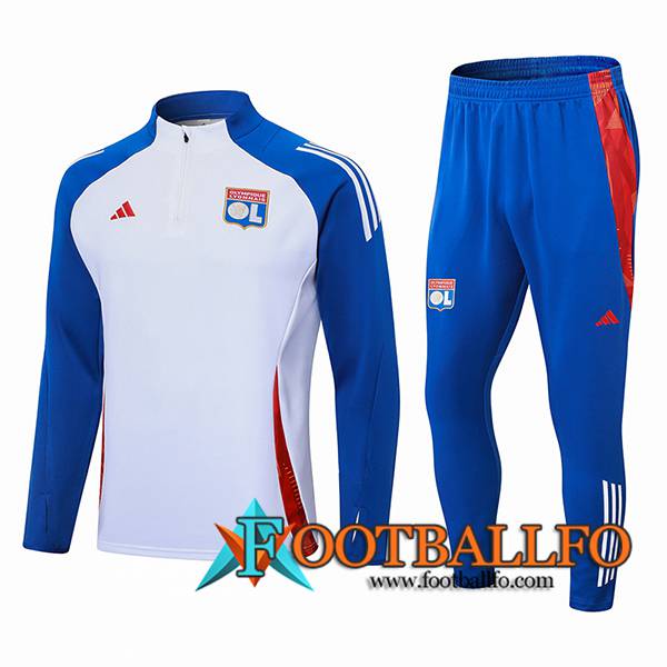 Chandal Equipos De Futbol lyon Blanco/Azul/Rojo 2024/2025