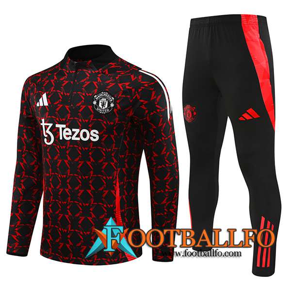 Chandal Equipos De Futbol Manchester United Negro/Rojo 2024/2025