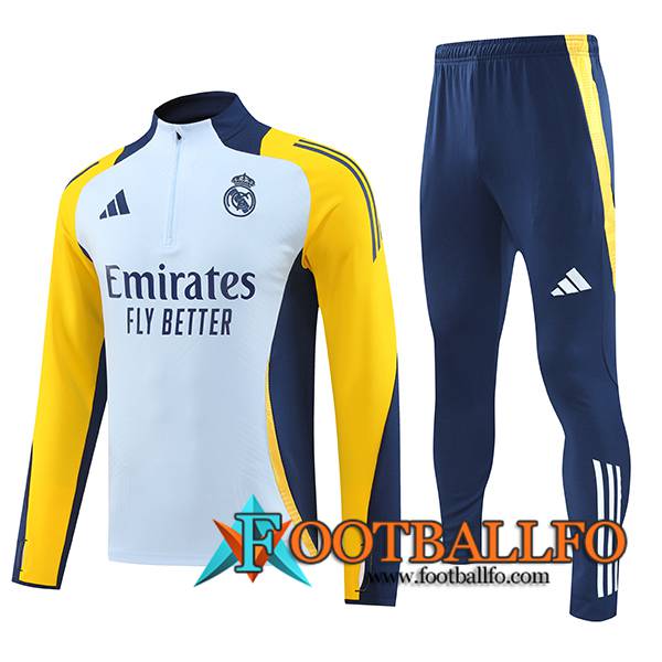 Chandal Equipos De Futbol Real Madrid Ninos Azul/Amarillo 2024/2025