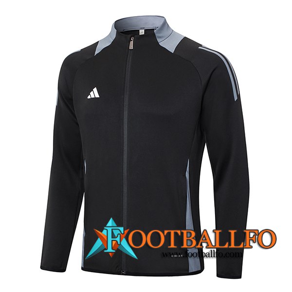 Chaquetas Futbol Adidas Negro/Gris 2024/2025