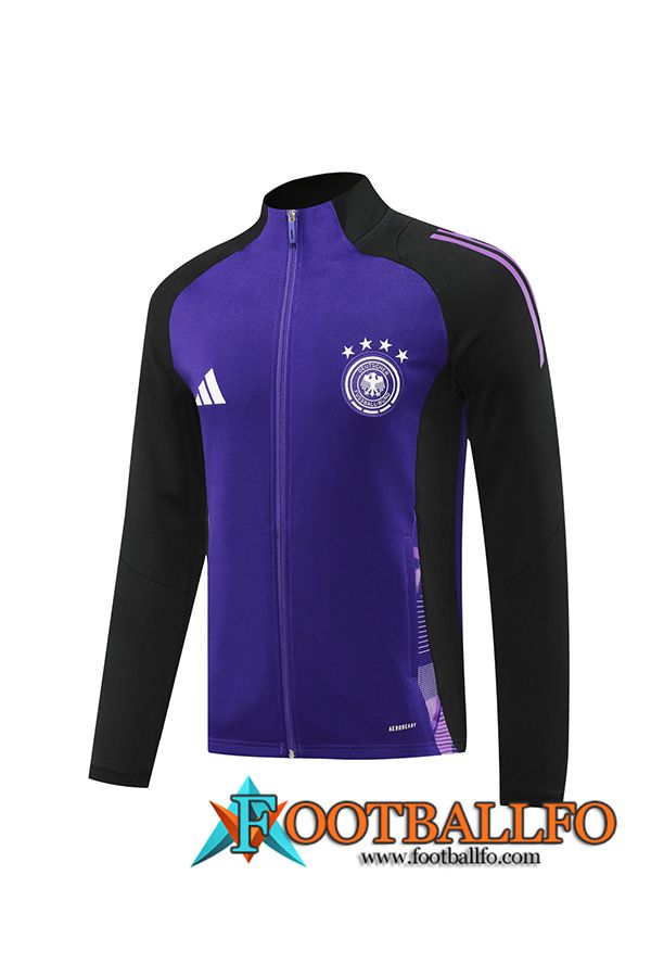 Chaquetas Futbol Alemania Negro/Violeta 2024/2025 -03