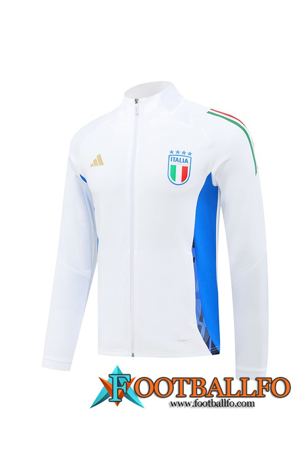 Chaquetas Futbol Italia Blanco/Azul 2024/2025