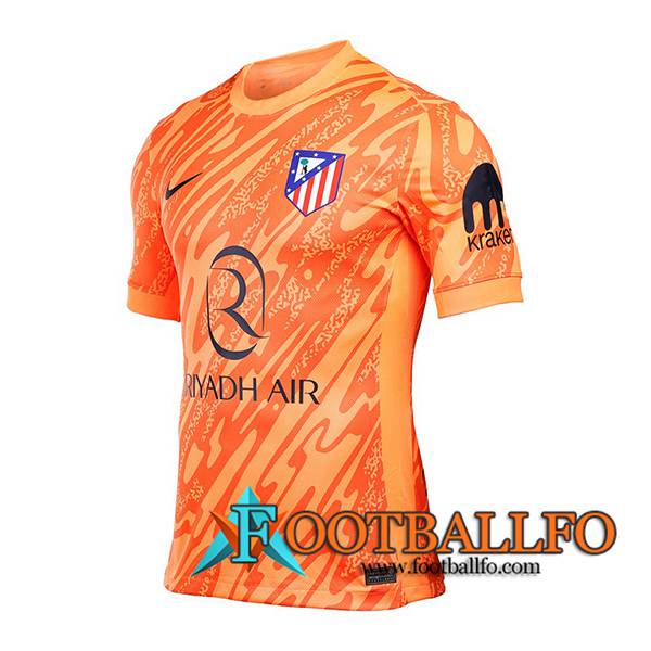 Camisetas De Futbol Atletico Madrid Portero Naranja 2024/2025