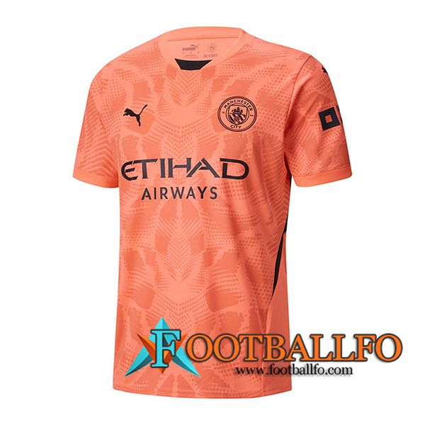 Camisetas De Futbol Manchester City Portero Naranja 2024/2025