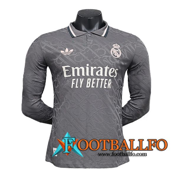 Camisetas De Futbol Real Madrid Manga Largas Tercera 2024/2025