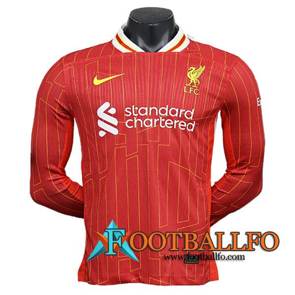 Camisetas De Futbol FC Liverpool Primera Manga Largas 2024/2025