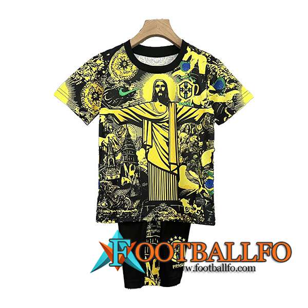 Camisetas De Futbol Brasil Ninos Special Edition Amarillo 2024/2025