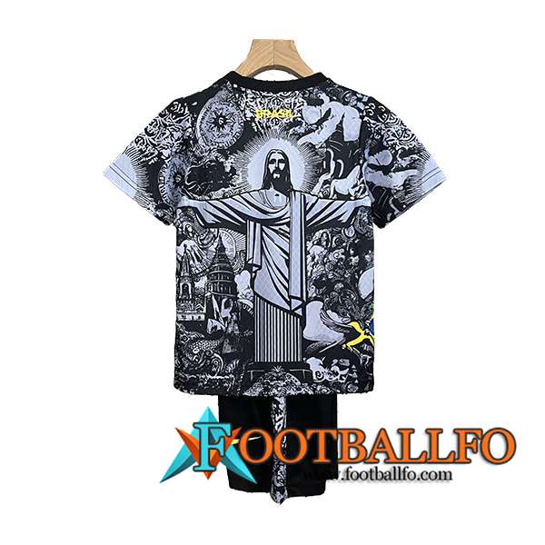 Camisetas De Futbol Brasil Ninos Special Edition Negro 2024/2025