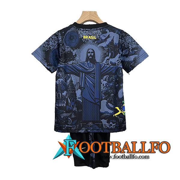 Camisetas De Futbol Brasil Ninos Special Edition Azul marino 2024/2025