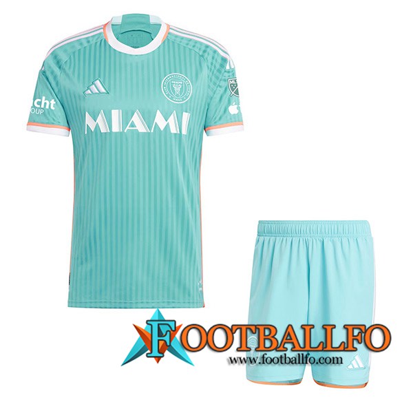 Nueva Camisetas De Futbol Inter Miami CF Ninos Tercera 2024/2025