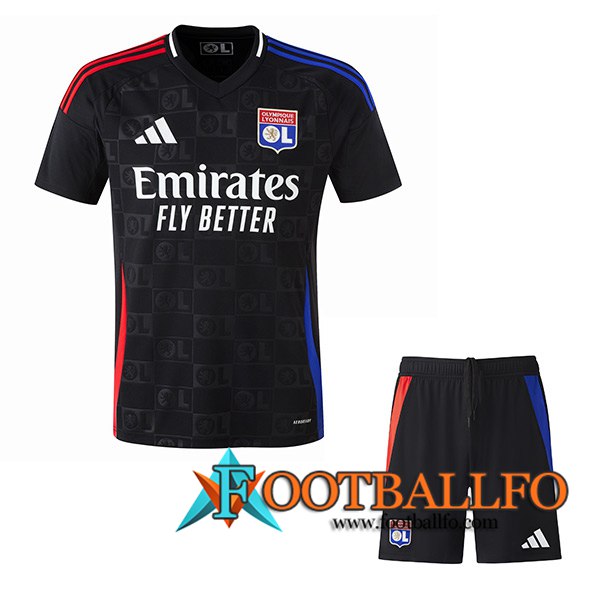 Nueva Camisetas De Futbol lyon Ninos Segunda 2024/2025