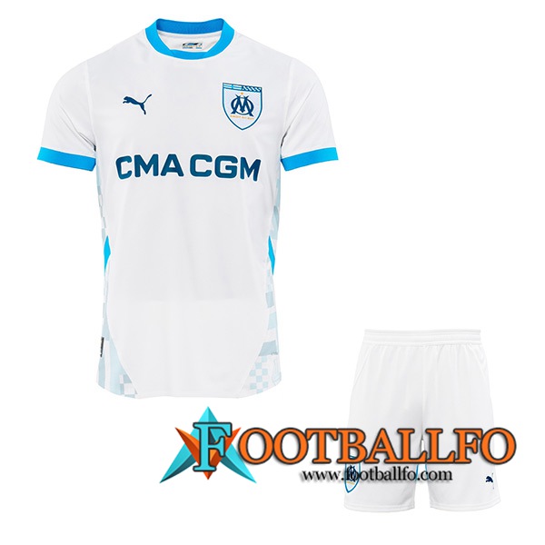 Nueva Camisetas De Futbol Marsella OM Ninos Primera 2024/2025