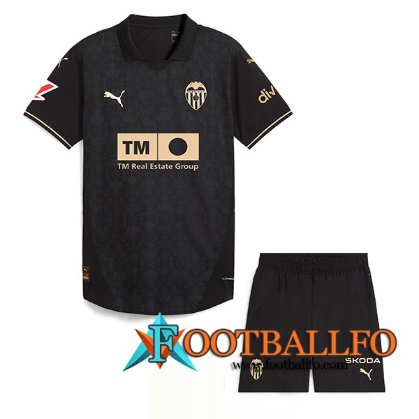 Nueva Camisetas De Futbol Valencia CF Ninos Segunda 2024/2025