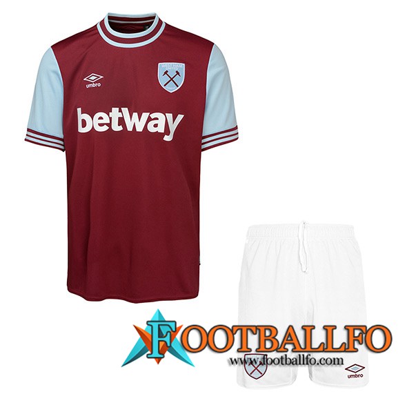 Nueva Camisetas De Futbol West Ham Ninos Primera 2024/2025