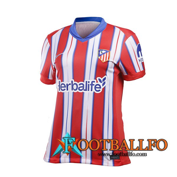 Camisetas De Futbol Atletico Madrid Mujer Primera 2024/2025