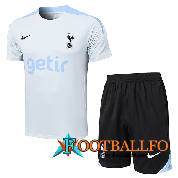 Camiseta Entrenamiento Tottenham Hotspur Gris/Azul 2024/2025 -02